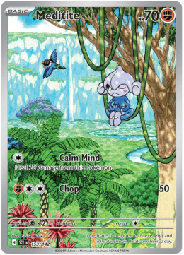 Pokémon TCG:Meditite #153 Pokemon Stellar Crown