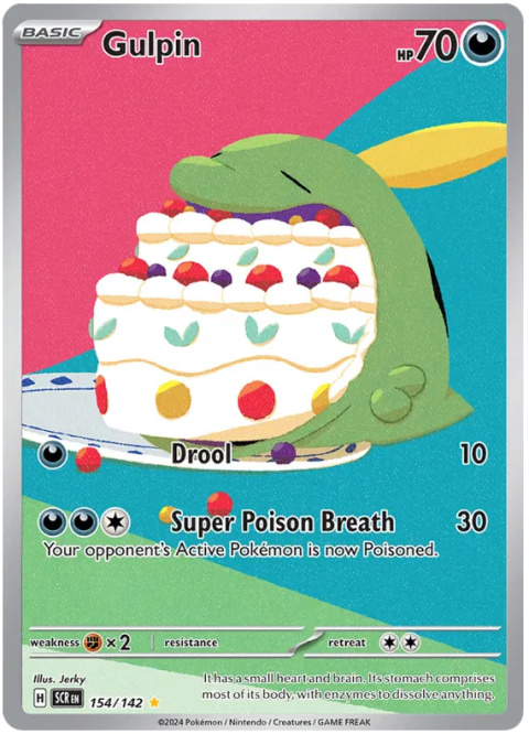 Pokémon TCG: Gulpin #154 Pokemon Stellar Crown