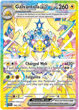 Pokémon TCG: Galvantula ex #168 Pokemon Stellar Crown