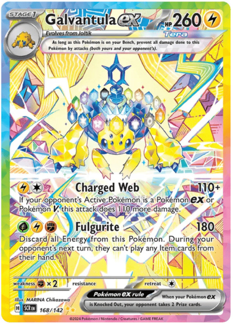 Pokémon TCG: Galvantula ex #168 Pokemon Stellar Crown