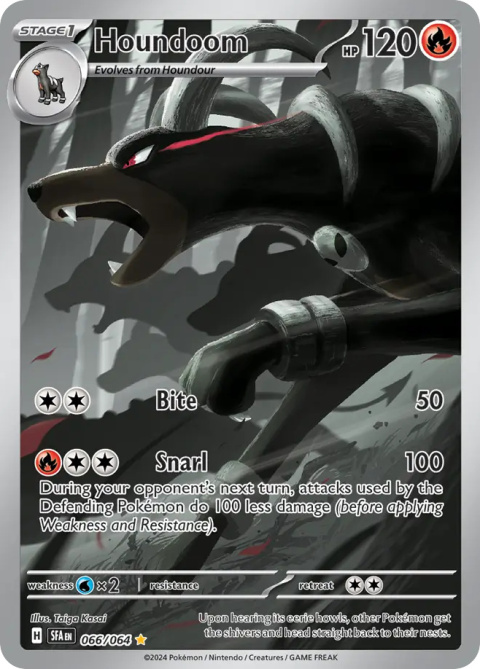 Pokémon TCG: Houndoom #066 Pokemon Shrouded Fable