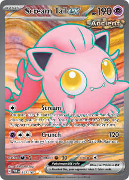 Pokémon TCG :Scream Tail ex #197 Pokemon Twilight Masquerade