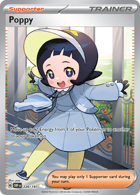 Pokémon TCG : Poppy #220 Pokemon Obsidian Flames Pokémon TCG : Poppy #220 Pokemon Obsidian Flames