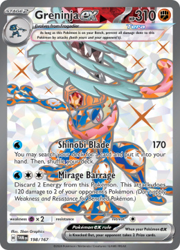 Pokémon TCG : Greninja ex #198 Pokemon Twilight Masquerade
