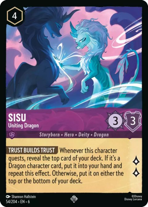 Disney Lorcana - Azurite Sea - Sisu - Uniting Dragon