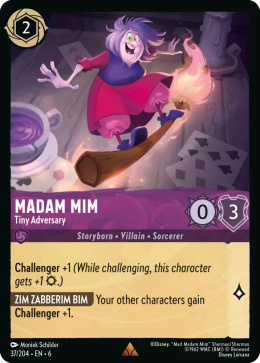 Disney Lorcana - Azurite Sea - Madam Mim - Tiny Adversary