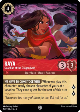 Disney Lorcana - Ursulas-Return - FOIL Raya - Guardian of the Dragon Gem