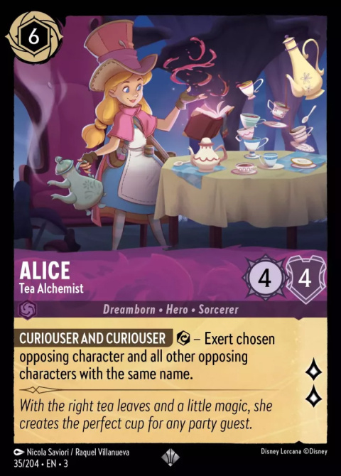 Disney Lorcana - Into The inklands - FOIL Alice - Tea Alchemist