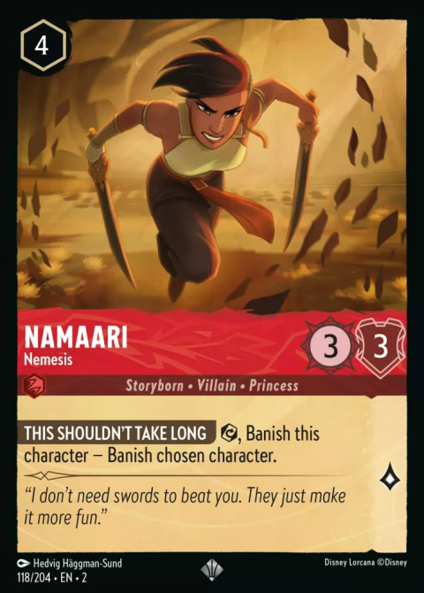 Disney Lorcana - Rise Of The Floodborn - Namaari - Nemesis