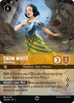 Disney Lorcana - Rise of the Floodborn - Snow White - Well Wisher (V.2)