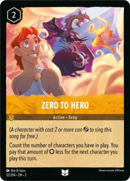 Disney Lorcana - Rise of the Floodborn - FOIL Zero To Hero