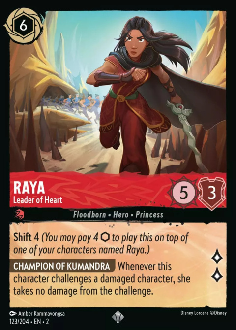 Disney Lorcana - Rise of the Floodborn - FOIL Raya - Leader of Heart