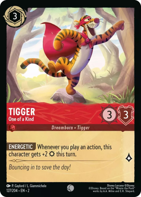 Disney Lorcana - Rise of the Floodborn - FOIL Tigger - One of a Kind