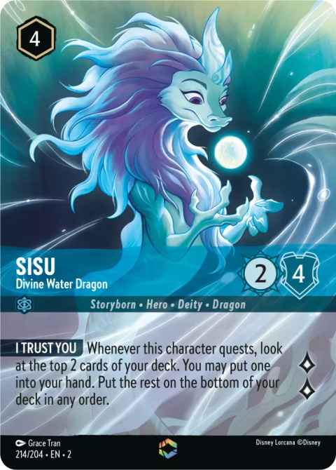 Disney Lorcana - Rise of the Floodborn - Sisu - Divine Water Dragon V.2