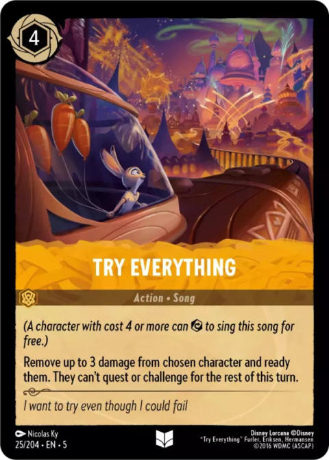 Disney Lorcana - Shimmering Skies - FOIL Try Everything