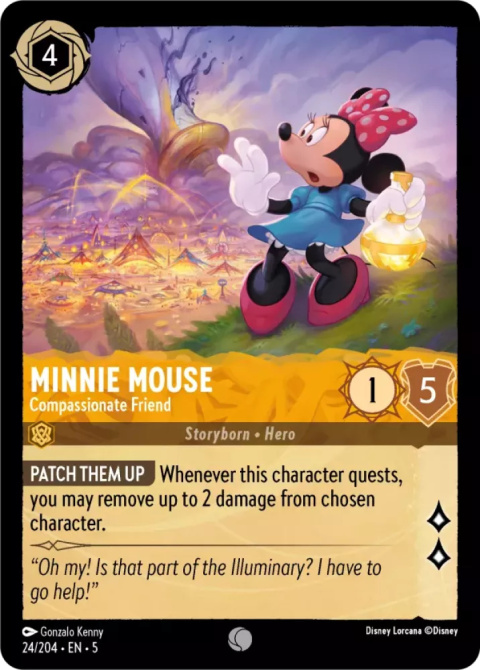 Disney Lorcana - Shimmering Skies - FOIL Minnie Mouse - Compassionate Friend