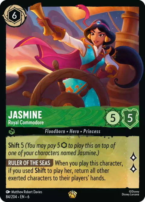 Disney Lorcana - Azurite Sea - Jasmine - Royal Commodore