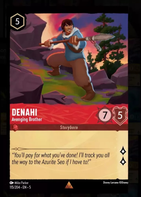 Disney Lorcana - Shimmering Skies - FOIL Denahi - Avenging Brother