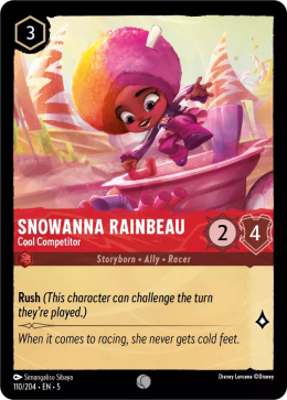 Disney Lorcana - Shimmering Skies - FOIL Snowanna Rainbeau - Cool Competitor