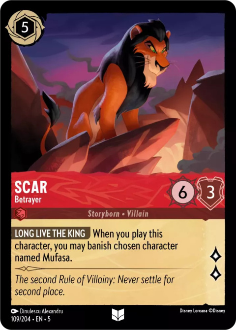 Disney Lorcana - Shimmering Skies - FOIL Scar - Betrayer