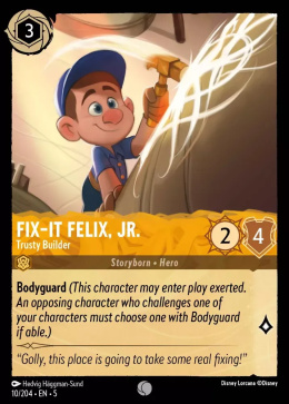 Disney Lorcana - Shimmering Skies - FOIL Fix-It Felix, Jr. - Trusty Builder