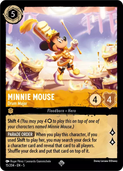 Disney Lorcana - Shimmering Skies - Minnie Mouse - Drum Major