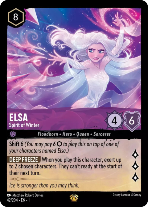 Disney Lorcana - The First Chapter - FOIL Elsa - Spirit of Winter