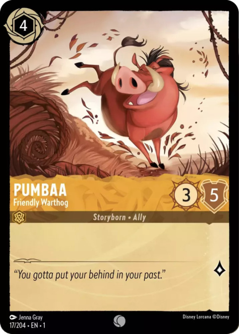 Disney Lorcana - The First Chapter - FOIL Pumbaa - Friendly Warthog