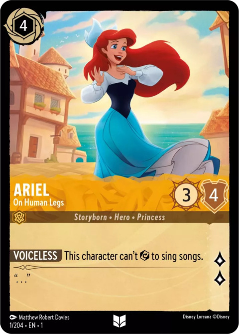 Disney Lorcana - The First Chapter - FOIL Ariel - On Human Legs