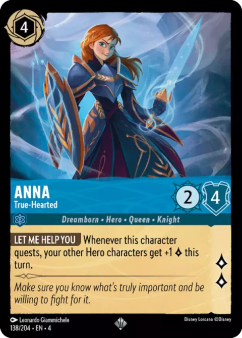 Disney Lorcana - Ursulas-Return -[FOIL] Anna - True-Hearted