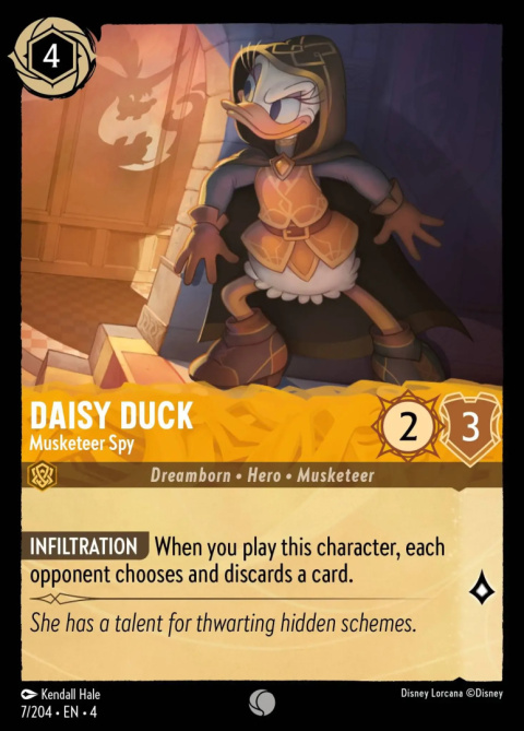 Disney Lorcana - Ursulas-Return - FOIL Daisy Duck - Musketeer Spy