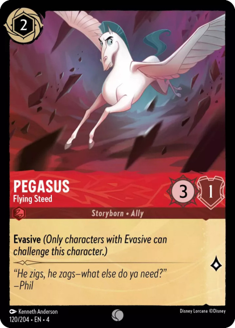 Disney Lorcana - Ursulas-Return - FOIL Pegasus - Flying Steed