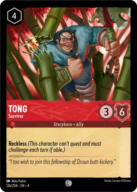 Disney Lorcana - Ursulas-Return - FOIL Tong - Survivor