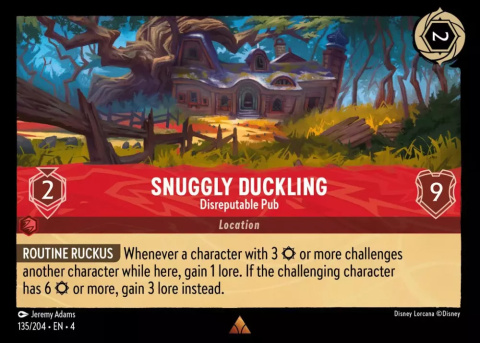 Disney Lorcana - Ursulas-Return - FOIL Snuggly Duckling - Disreputable Pub