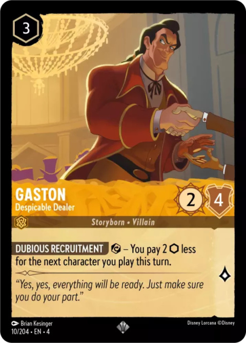 Disney Lorcana - Ursulas-Return - FOIL Gaston - Despicable Dealer