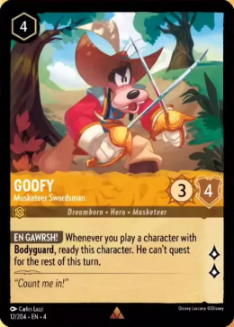 Disney Lorcana - Ursulas-Return - Goofy - Musketeer Swordsman