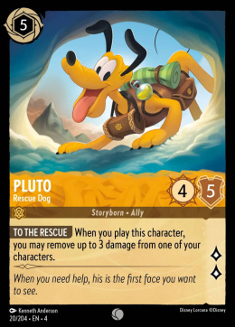 Disney Lorcana - Ursulas-Return - FOIL Pluto – Rescue Dog