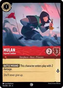 Disney Lorcana - Ursulas-Return - FOIL Mulan - Injured Soldier