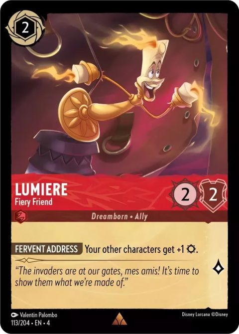 Disney Lorcana - Ursulas-Return - FOIL Lumiere - Fiery Friend