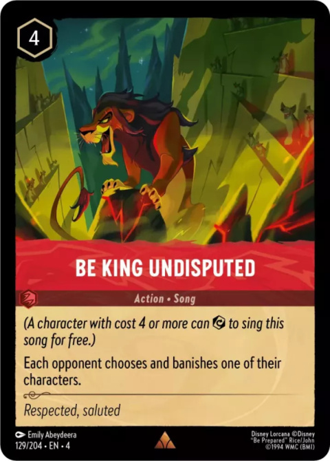 Disney Lorcana - Ursulas-Return - Be King Undisputed