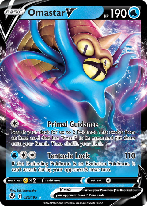 Pokémon TCG: Omastar V#035 Pokemon Silver Tempest