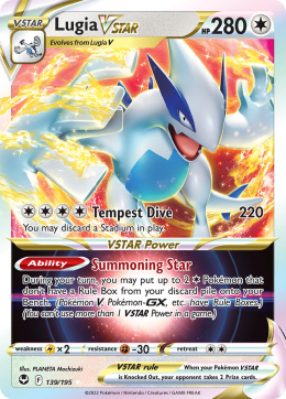 Pokémon TCG: Lugia Vstar#139 Pokemon Silver Tempest