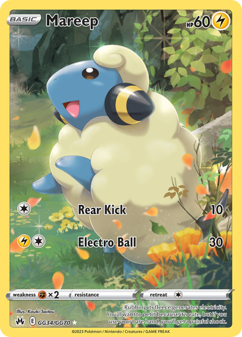 Pokémon TCG : Mareep #GG34 Pokemon Crown Zenith