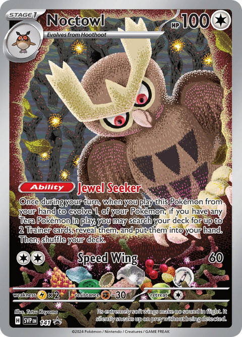 Pokémon TCG: Noctowl #141 Pokemon SV Black Star Promos