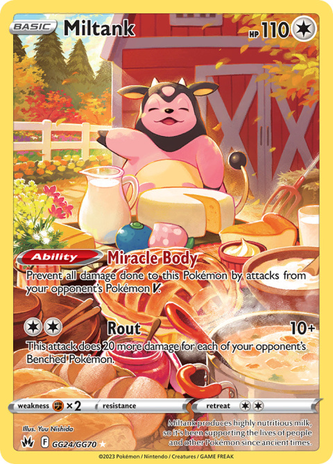 Pokémon TCG : Miltank #GG24 Pokemon Crown Zenith