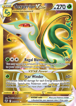 Pokémon TCG: Serperior VSTAR #210 Pokemon Silver Tempest