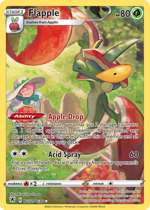 Pokémon TCG: Flapple #TG02 Pokemon Astral Radiance