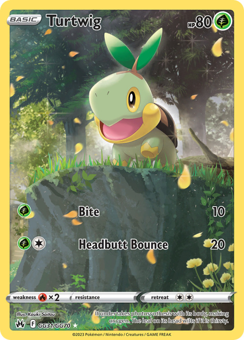 Pokémon TCG : Turtwig #GG31 Pokemon Crown Zenith