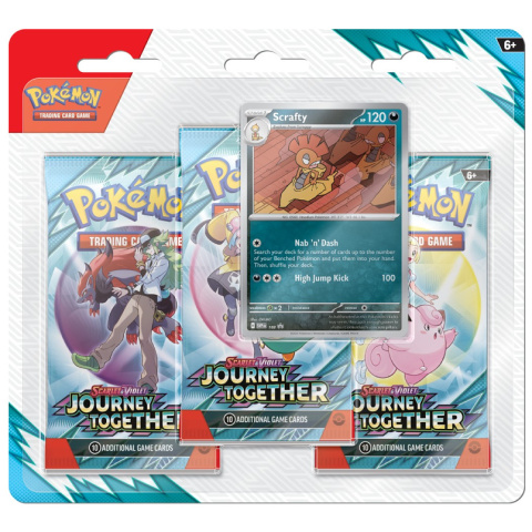 Pokémon TCG: Journey Together - 3-Pack Blister Scrafty