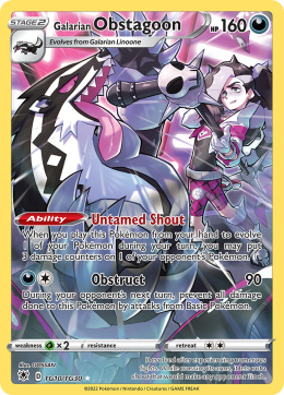 Pokémon TCG: Galarian Obstagoon #TG10 Pokemon Astral Radiance